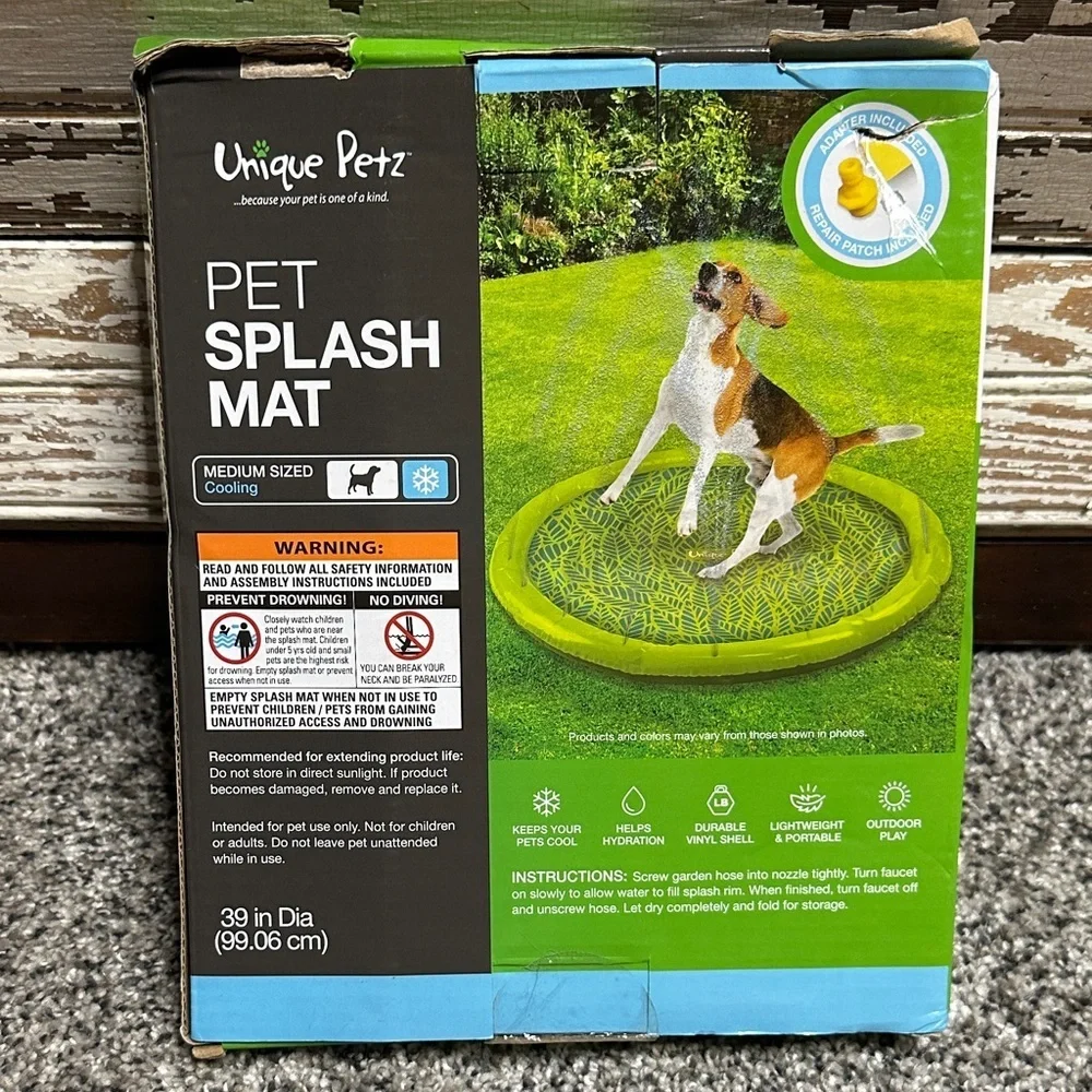 Green Pet Splash Mat - Medium